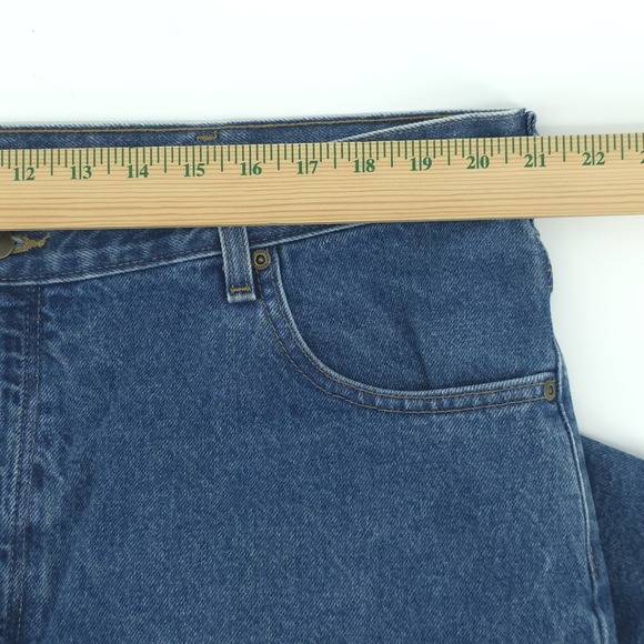 Carhartt Blue Jeans‎ Mens 42X30 Relaxed Fit Denim Straight Leg Work - Picture 9 of 13